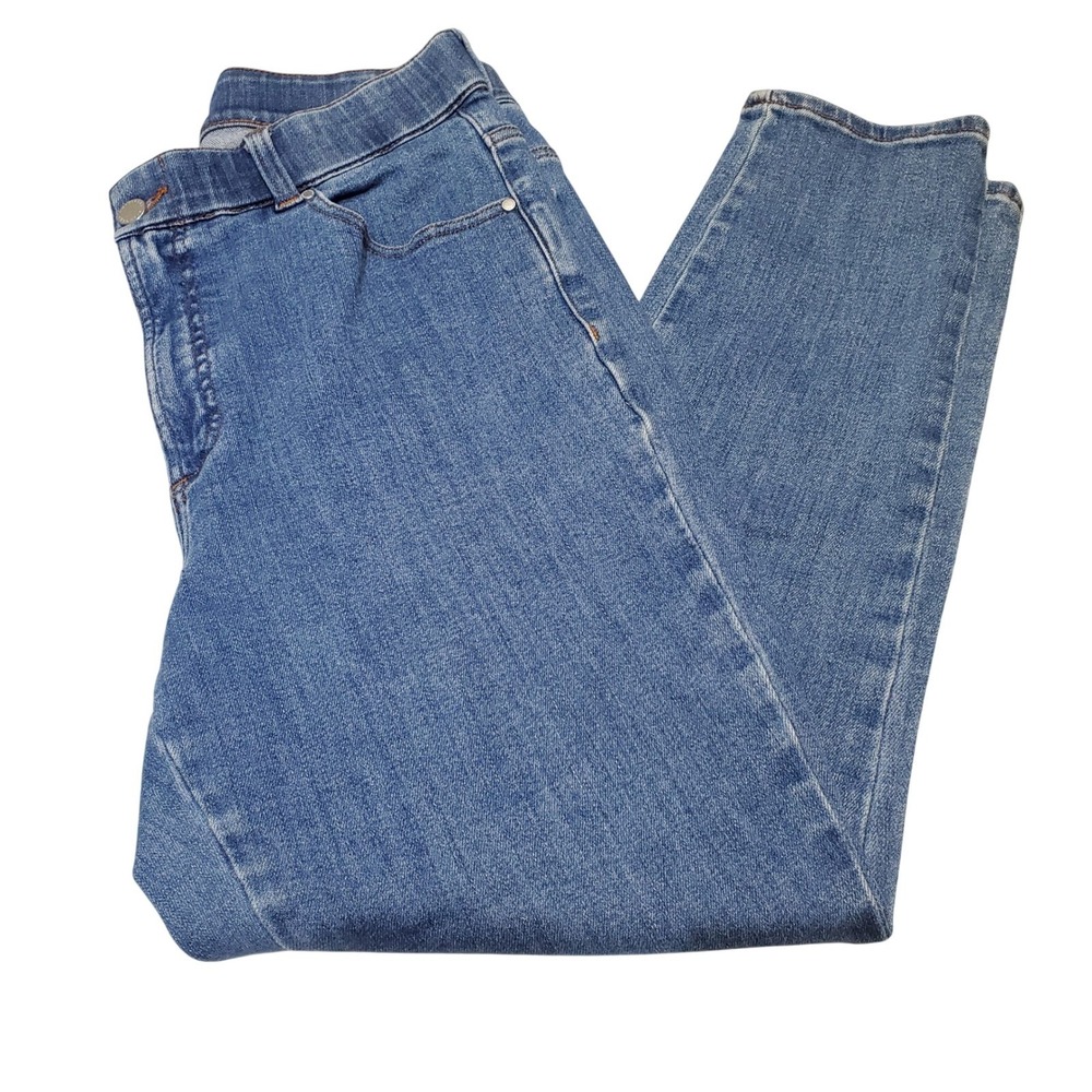 Universal Standard RIVIERA High Rise Skinny Jeans 10-12 (32" Waist) Classic Blue